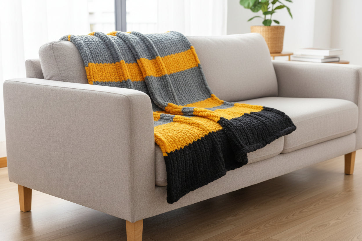 Ravenclaw Chunky Knit Blanket